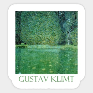 Pond at Schloss Kammer on the Attersee by Gustav Klimt Sticker